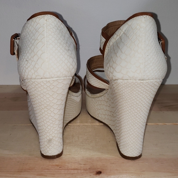 White wedge sandals - 255 - Picture 6 of 13